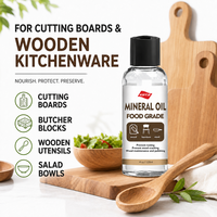 Minyak mineral putih food grade LFGB NSF tanpa bau dan rasa untuk talenan blok potong daging dan perawatan kayu