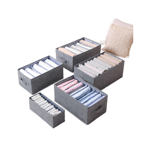 6 gói không dệt ráp đồ lót ngăn kéo tổ chức tủ quần áo tủ quần áo tổ chức thiết lập vải lưu trữ hộp cho áo ngực vớ Tie - Product Image 5