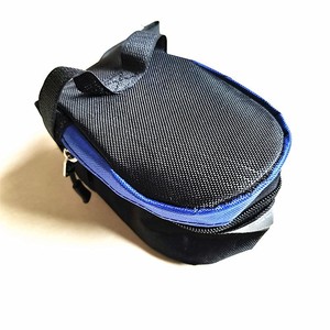 Sac de selle de vélo avec doublure intérieure, sangle détachable, équipement de cyclisme portable, rouge, bleu, gris - Product Image 3