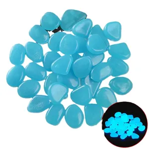 水槽装飾用光る石樹脂製人工ナイトライト小石蛍光砂利 - Product Image 4