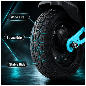 สกู๊ตเตอร์ไฟฟ้าพับได้ 500W Brushless App 48V 13Ah ระยะไกล ระบบกันสะเทือนแบบสปริง ยางลม 9 นิ้ว กันน้ำ สำหรับการเดินทางระยะไกล - Product Image 5