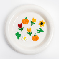 Icônes en verre personnalisées faites à la main en silicate de soude-calcium pour verrerie, technique de soufflage de verre (lampworking), patch en verre incrusté DIY