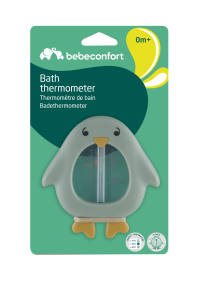 Thermomètre de bain en plastique Bebeconfort en forme de pingouin, couleur verte, pour le bain de bébé, universel, pour la douche et les articles de toilette - Product Image 3