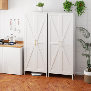 OEM ODM Armoire garde-manger Armoire en acier <span class=keywords><strong>Casier</strong></span> Armoire de rangement en métal avec portes et étagères - Product Image 6