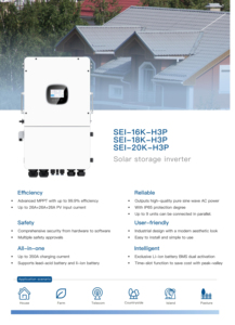Système solaire hybride hors réseau haute efficacité Livefun SEI-20K-H3P 20 kW triphasé basse tension 48 V SEI-20K-H3P 20 kW hybride SEI-20K-H3 - Product Image 4