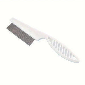 Peigne de toilettage pour animaux Dini en acier inoxydable, grande et petite taille, pour éliminer les puces et démêler les poils des chiens - Product Image 3