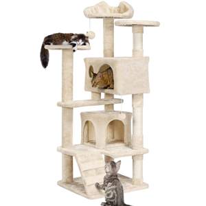 Gran lujo gato escalada árbol gato árbol Torre muebles Scratch Post moderno para gatitos mascota casa juego para gato escalada árbol - Product Image 1