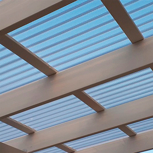 Feuilles de toiture en plastique PC gaufrées ondulées ignifuges en polycarbonate vierge de 2.8mm - Product Image 5