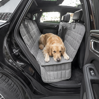 Housse de siège de voiture pour chien matelassée, antidérapante et imperméable, design hamac, protection de banquette arrière avec fenêtre en maille, logo personnalisé, directement de l'usine