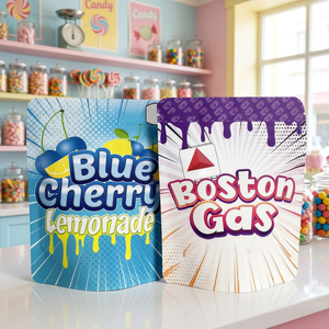 Bolsas Personalizadas con Cierre Hermético, Tacto Suave, MOQ 500 Piezas, Bolsa con Cierre Ziplock de Mylar de 3.5g, 7g, 14g, para Dulces, Galletas, con Orificio para Colgar - Product Image 4