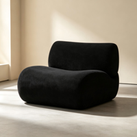 Ensemble de canapés compressés de style nordique élégant, mobilier domestique, assise profonde et confortable pour appartement et salon