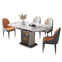 Table de salle à manger pliable et rétractable en bois de luxe léger, double usage, avec plaque de cuisson à induction intégrée, idéale pour les petits appartements