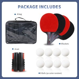 Boli pingpong bóng bàn Racket <span class=keywords><strong>Set</strong></span> bao gồm 8 quả bóng đóng gói vào một túi - Product Image 5