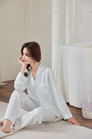 Vente en gros en usine New Eden Fruit schéma de couleurs pour les filles Satin Pjs personnalisé ensemble de vêtements de nuit longs et courts pour les sorties