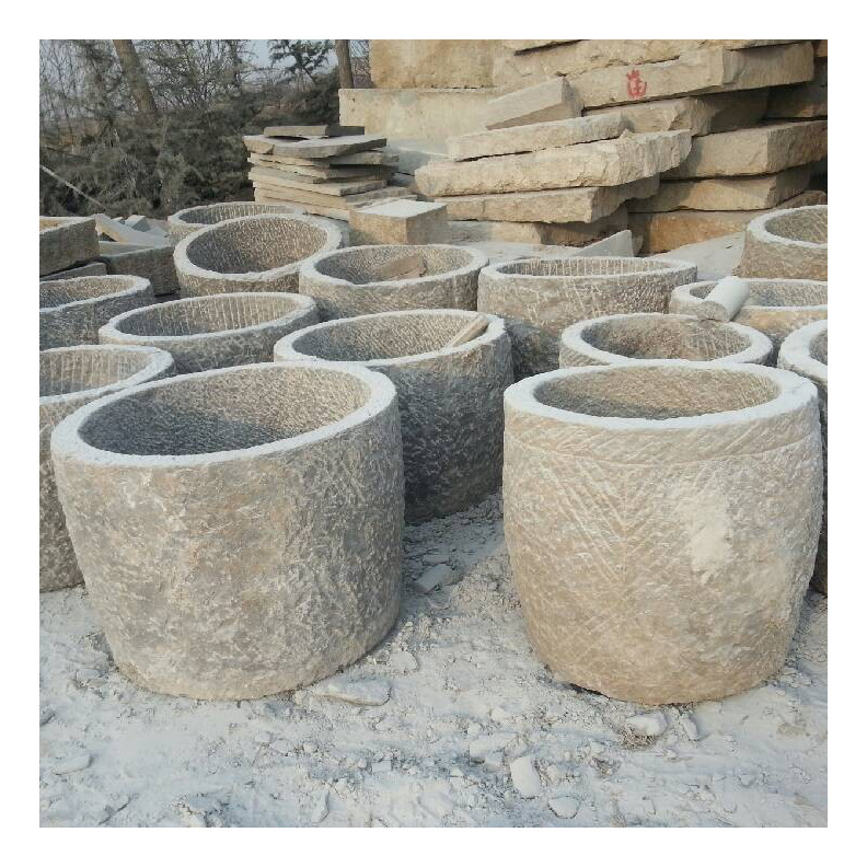 Распродажа, старая антикварная гранитная мельница, известняк, миска для улицы, декоративная