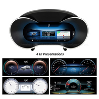 Para C GLC W205 W253 2015-2020 Velocímetro Digital LCD de 12.3 Pulgadas NTG5 Plug & Play Sin Codificación 1920x720 Nuevo Soporte CARPLAY