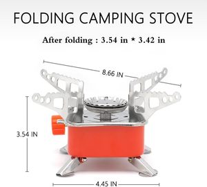 Single Burner Steel <b>Backpacking</b> Stove Butane Gas 2800W 0.38kg Factory-Direct Portable Lightweight Fast-Folding Hiking Camping - Product Image 2