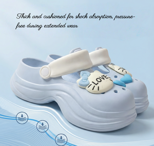 Pantuflas de Mujer con Orificios, Estilo Coreano, Suaves y Cómodas, con Amortiguación de Aire, Impermeables, para Uso en Interiores y Exteriores - Product Image 2