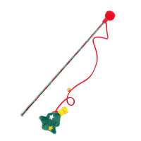 Baguette interactive pour chat de Noël avec jouet pour chaton, cadeau de Noël pour chaton, idéal pour l'exercice des chatons d'intérieur