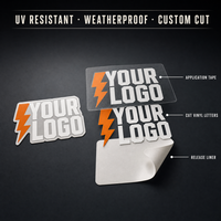 Maßgefertigte Gestanzte Auto-Fensteraufkleber UV-Beständige Wetterfeste Vinyl-Transferaufkleber Stoßstangen-Logo Autoaufkleber Großhandel