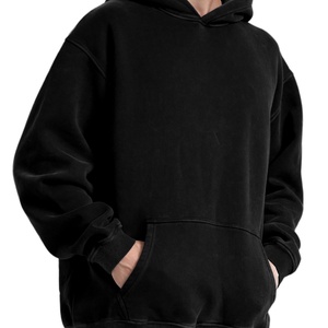 Sweat-shirt à capuche zippé pour homme, coupe classique, couleur unie, effet délavé, design brodé 3D, collection automne - Product Image 4