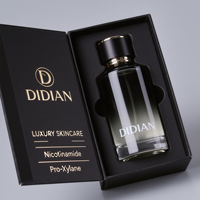 Flacon de parfum en verre noir dégradé anti-fuite 30ml 50ml 100ml 250ml vide avec coffret cadeau personnalisé pour parfum