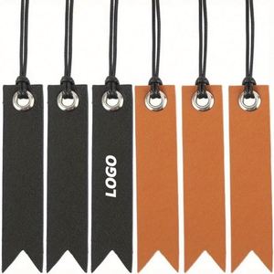 Custom Leather Tassel <b>Bookmarks</b> with Gold Embossed Logo - Personalized Reading Gift for Students & Book Lovers - Product Image 1