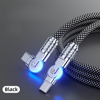 Haute qualité double 180 °   Câble de charge rotatif USB-C vers Type-C PD 60W tressé pour transfert de données et charge rapide pour iPhone 17