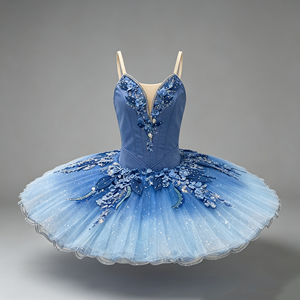 Traje de Ballet Profesional Blue Bird para Niñas, Corsé con Falda Plisada, Disfraz para Representación de la Bella Durmiente, Ropa de Danza Escénica - Product Image 4