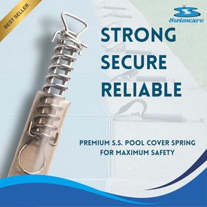 Ressorts de couverture de piscine Swimcare, 8 pouces, en acier inoxydable, lot de 20, robustes, avec couverture en vinyle, pour remplacement de piscine - Product Image 4