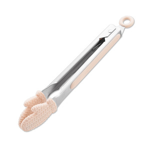 <strong>Mini</strong> Stainless Steel Silicone Food <strong>Tongs</strong> for Cooking BBQ Cooking <strong>Tongs</strong> 9 Inch <strong>Mini</strong> <strong>Serving</strong> <strong>Tongs</strong> - Product Image 4