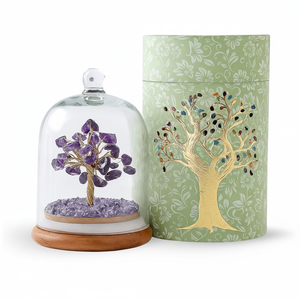 Arbre d'améthyste artisanal de qualité supérieure en gros, contenant en forme de dôme, pierre précieuse de guérison, bonsaï, Reiki, chakra, méditation, décoration énergétique pour la maison, mascotte - Product Image 1