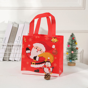 Bolsa de almacenamiento Bolsa de compras de almacenamiento de regalo plegable no tejida Bolsa impermeable Regalo promocional de Navidad Diseño novedoso - Product Image 5