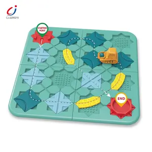 Chengji Hot Seller Educational Brain Teaser Creative Puzzle Logical Road Builder Diy Assemble Block Track Board Game Orbit Maze