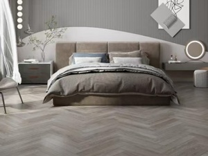 Planche de sol SPC à chevrons résistante à l'usure et antidérapante à pose rapide pour le développement <span class=keywords><strong>immobilier</strong></span> - Product Image 2