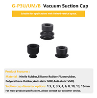 Ventouses plates, rainurées et à soufflet GINIER G-P3-U/UM/B, idéales pour les espaces à hauteur limitée