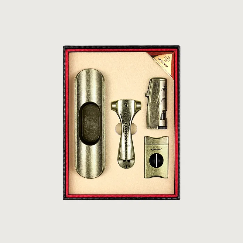 Set regalo di accessori per sigari di alta qualità di lusso Set di posacenere per accendisigari e apribottiglie per sigari