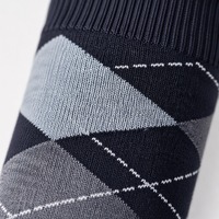 Chaussettes habillées personnalisées avec logo OEM, vente en gros, chaussettes marine à pois pour hommes, style business décontracté, bureau