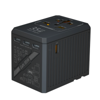 Chargeur rapide universel 35W 10A USB-C PD avec adaptateur de voyage et prises US/AUS/EU/UK pour une utilisation mondiale