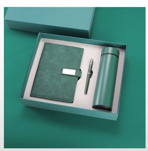 豪华A5笔记本礼品套装多色精装PU商务日记本笔保温杯诱人礼品盒促销礼品 - Product Image 2