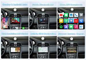 Radio para Auto Android con Pantalla Táctil de 8 Pulgadas, 4G WIFI, Carplay Inalámbrico, Reproductor Multimedia, Navegación GPS para Porsche Cayman 2005-2012 - Product Image 5