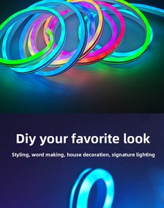 24V thông minh ma thuật địa chỉ tm1914 IC Neon IP65 linh hoạt RGB 5050 Giấc Mơ Màu tira Luces Silicone Đèn <span class=keywords><strong>LED</strong></span> chiếu sáng dải - Product Image 2