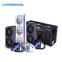 LOVINGCOOL Fabricant d'origine OEM, refroidisseur liquide AIO 4 pouces, écran 240 mm 360 mm, ventilateur ARGB pour boîtier PC de bureau
