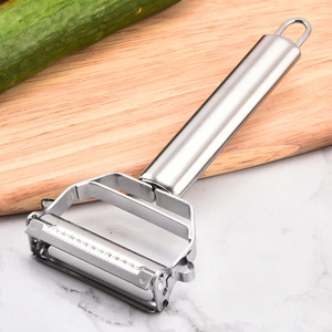 Wholesale Manual Double-Sided Peeler Multifunction Grater Julienne <b>Vegetable</b> <b>Fruit</b> Stainless Steel Potato Slicer Shredder - Product Image 1