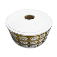 Étiquettes personnalisées en feuille d'or, matériau vinyle, autocollants en rouleau pour impression en gros, autocollants adhésifs pour l'emballage du chocolat