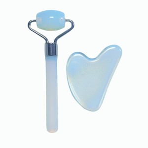 Outil de thérapie Gua Sha en opale très vendu, rouleau de massage en opalite et outil facial Gua Sha - Product Image 1