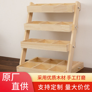 Étagère de rangement en bois à plusieurs niveaux, 5 couches, angle réglable, pour organiser les jouets, type rectangulaire, sur pied - Product Image 4