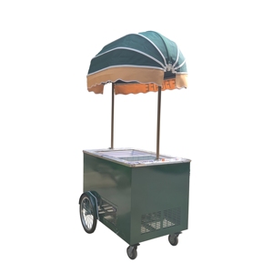 Mobile Ice Cream Push Carts Outdoor <b>Freezer</b> Ice Cream Cart - Product Image 1