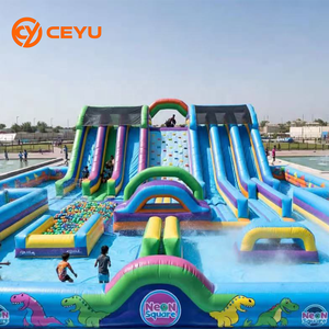 Équipement de <span class=keywords><strong>parc</strong></span> aquatique Ceyu, château gonflable pour bébés en forme de baleine avec toboggan et <span class=keywords><strong>piscine</strong></span>, jeux d'attractions aquatiques gonflables commerciaux pour enfants et adultes - Product Image 1