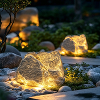 Lampes de jardin en pierre artificielle RGB pour parcs, stations balnéaires et zones scéniques